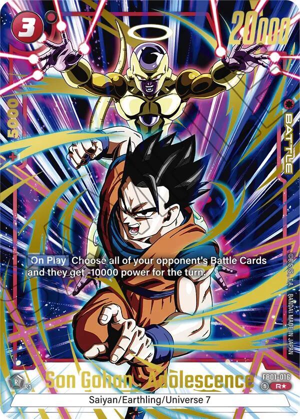 Son Gohan Adolescence Alternate Art FB01-016 Awakened Pulse Alternate Art Reprints Fusion World card