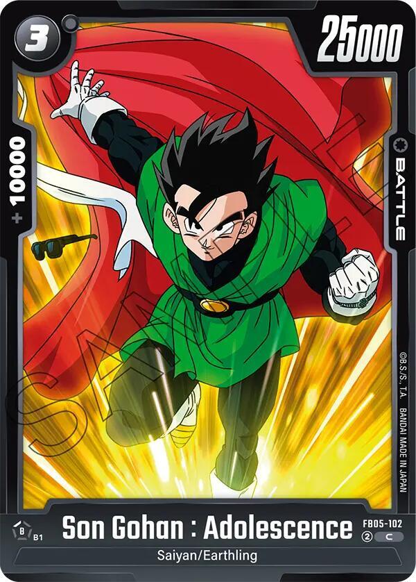 Son Gohan Adolescence FB05-102 New Adventure Fusion World card