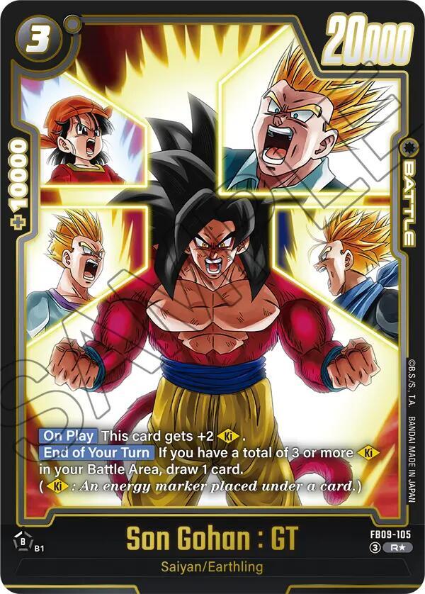 Son Gohan GT Alternate Art FB09-105 Dual Evolution Fusion World card