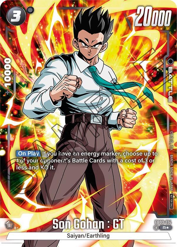Son Gohan GT Tournament Pack Winner 04 FB03-114 Tournament and Championship Promos Fusion World card
