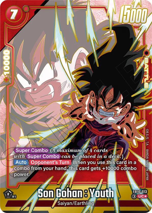Son Gohan Youth Alternate Art FB10-013 Cross Force Fusion World card