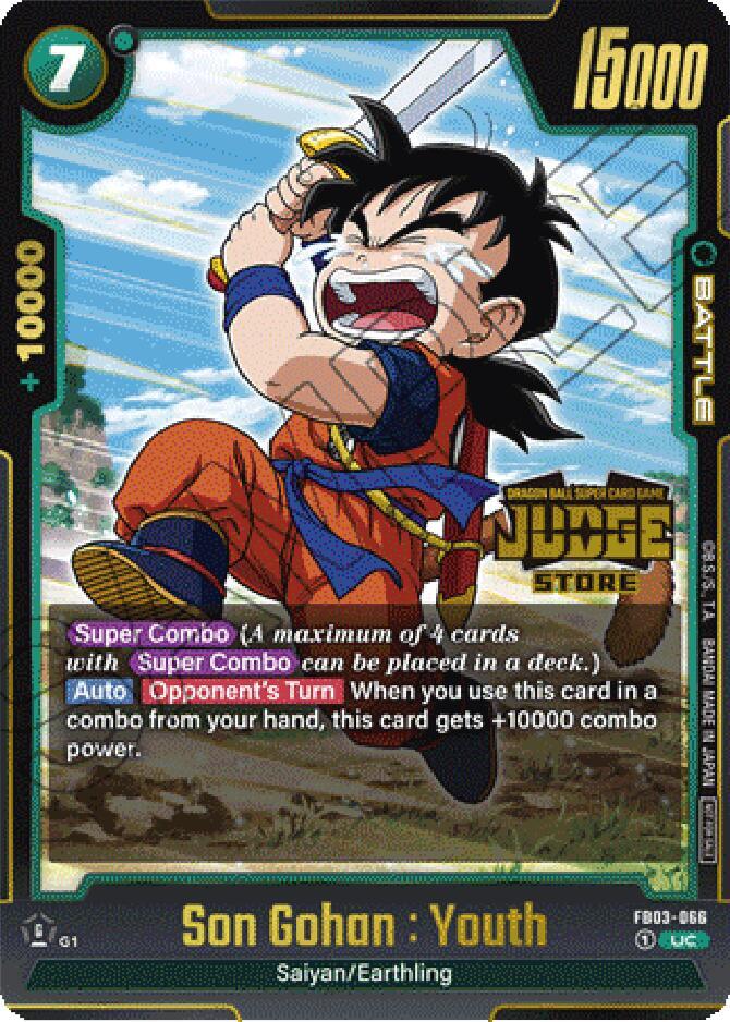 Son Gohan Youth Judge Pack Store Judge 02 FB03-066 Tournament and Championship Promos Fusion World card