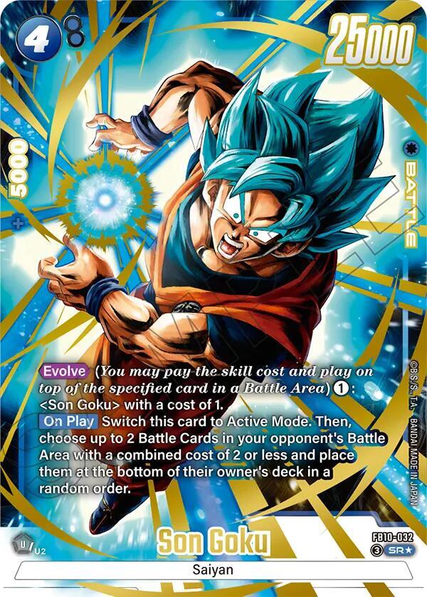 Son Goku Alternate Art FB10-032 Cross Force Fusion World card
