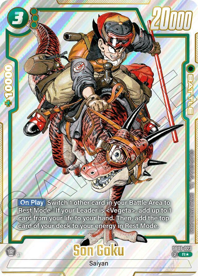 Son Goku Alternate Art SB01-023 Manga Booster 01 Fusion World card
