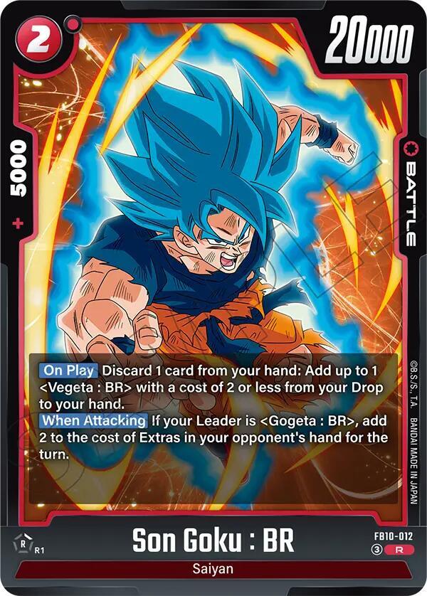 Son Goku BR FB10-012 Cross Force Fusion World card