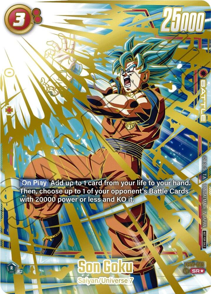 Son Goku Championship 2024 2025 Regionals FB01-015 Tournament and Championship Promos Fusion World card