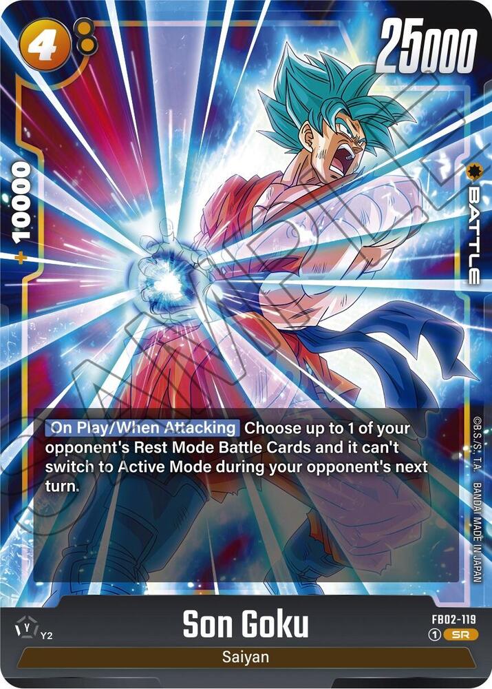 Son Goku FB02-119 Blazing Aura Fusion World card