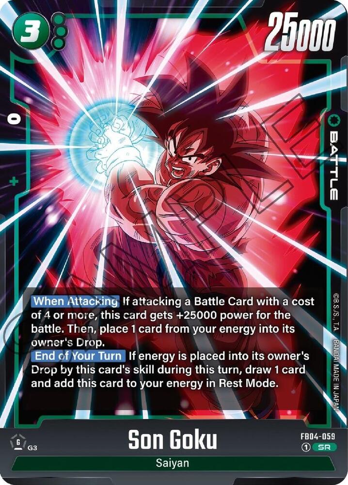 Son Goku FB04-059 Ultra Limit Fusion World card