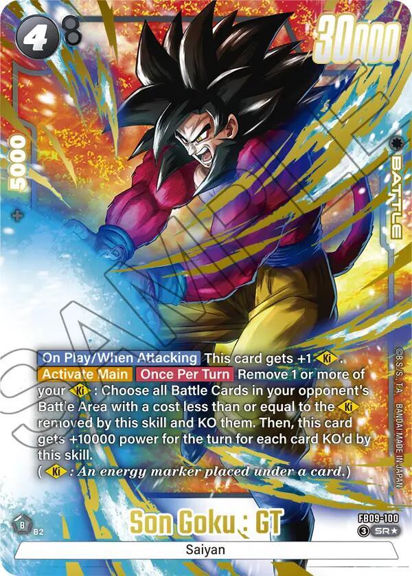 Son Goku GT Alternate Art FB09-100 Dual Evolution Fusion World card