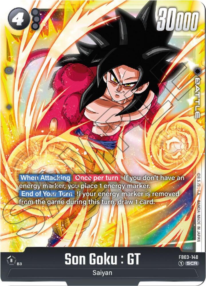 Son Goku GT FB03-140 Raging Roar Fusion World card