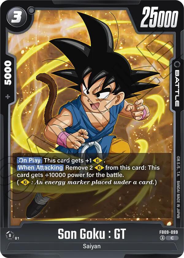 Son Goku GT FB09-099 Dual Evolution Fusion World card