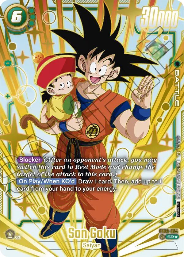 Son Goku Gold FB03-064 Tournament and Championship Promos Fusion World card