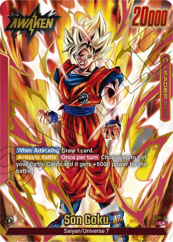 Son Goku Gold FS01-01 Fusion World Promotion Cards and Packs Fusion World card