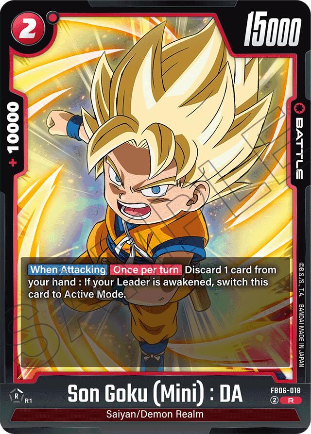 Son Goku Mini DA FB06-018 Rivals Clash Fusion World card