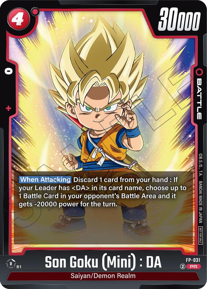 Son Goku Mini DA Promotion Pack Vol5 FP-031 Tournament and Championship Promos Fusion World card