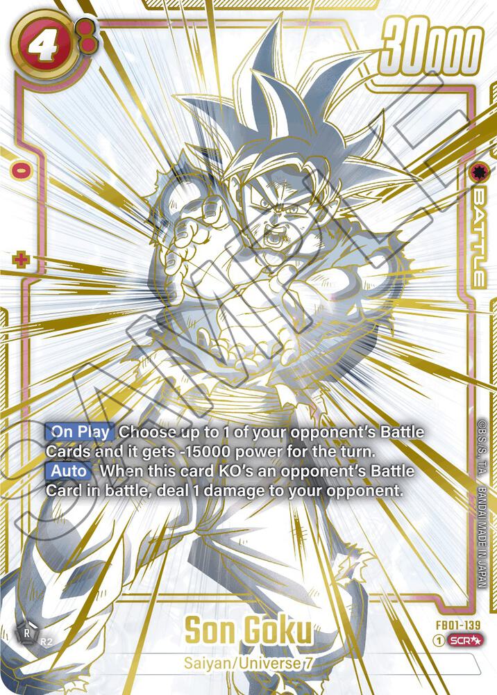 Son Goku Super Alternate Art FB01-139 Awakened Pulse Fusion World card