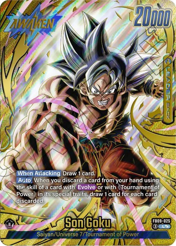 Son Goku Super Alternate Art FB09-025 Dual Evolution Fusion World card
