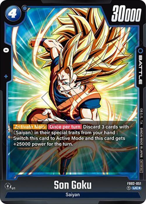 Son Goku Tournament Pack 02 FB02-051 Tournament and Championship Promos Fusion World card