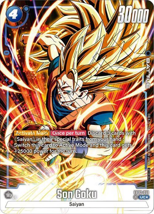Son Goku Tournament Pack Winner 02 FB02-051 Tournament and Championship Promos Fusion World card