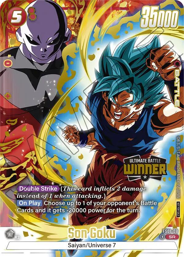 Son Goku Ultimate Battle Winner FS01-08 Tournament and Championship Promos Fusion World card