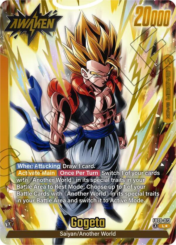 Son Goku Vegeta Gogeta Alternate Art FB09-073 Dual Evolution Fusion World card