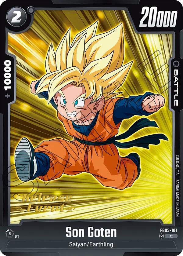 Son Goten FB05-101 New Adventure Release Event Cards Fusion World card