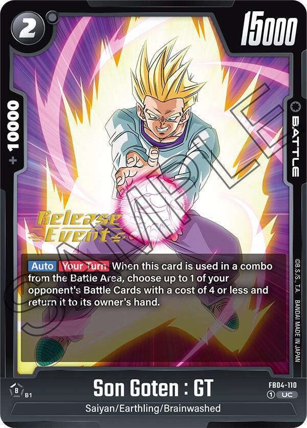 Son Goten GT FB04-110 Ultra Limit Release Event Cards Fusion World card