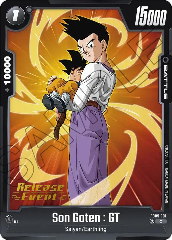 Son Goten GT FB09-101 Dual Evolution Release Event Cards Fusion World card