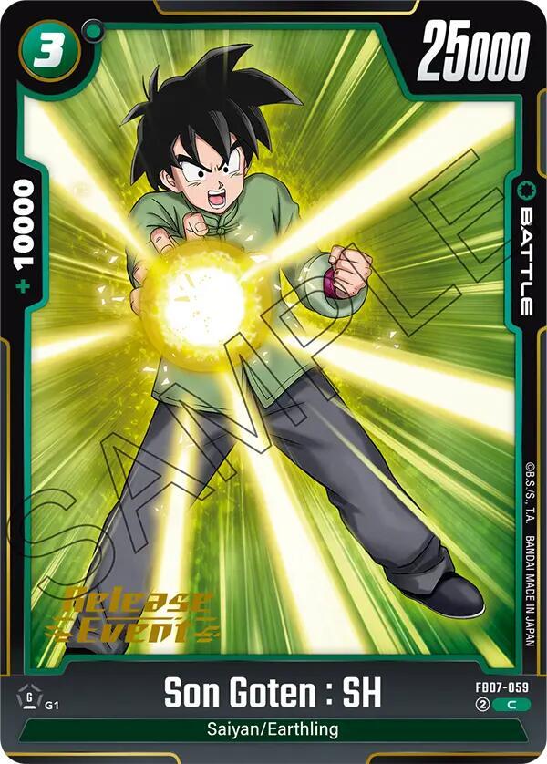 Son Goten SH FB07-059 Wish For Shenron Release Event Cards Fusion World card