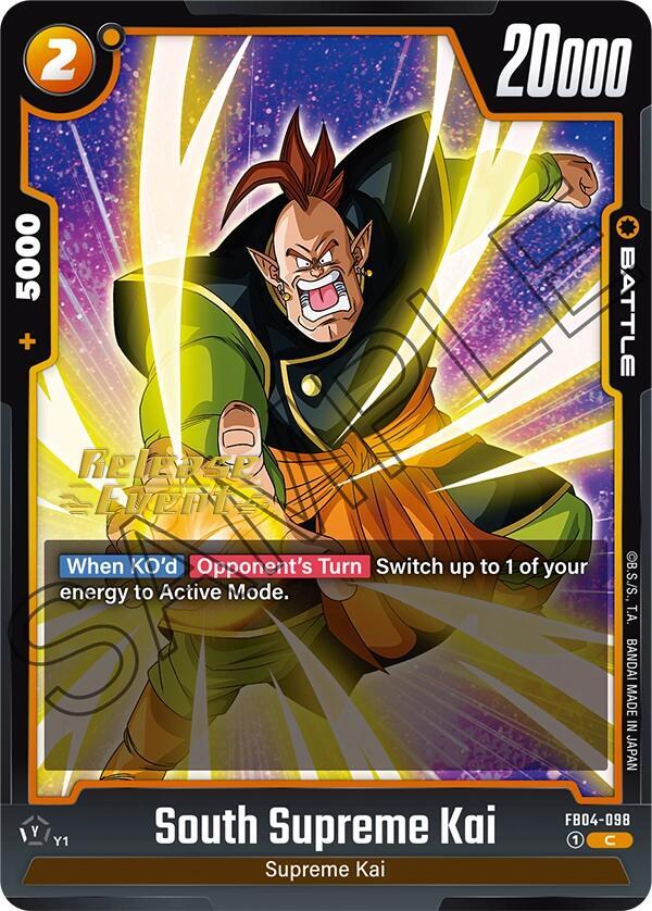 South Supreme Kai FB04-098 Ultra Limit Release Event Cards Fusion World card