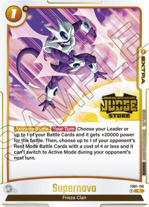 Supernova Judge Pack Store Judge 01 FB01-136 Tournament and Championship Promos Fusion World card