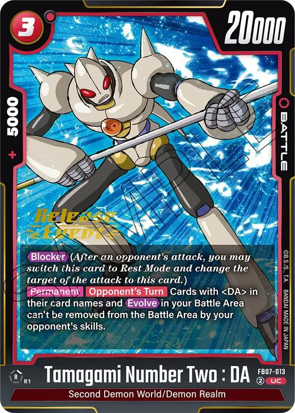 Tamagami Number Two DA FB07-013 Wish For Shenron Release Event Cards Fusion World card