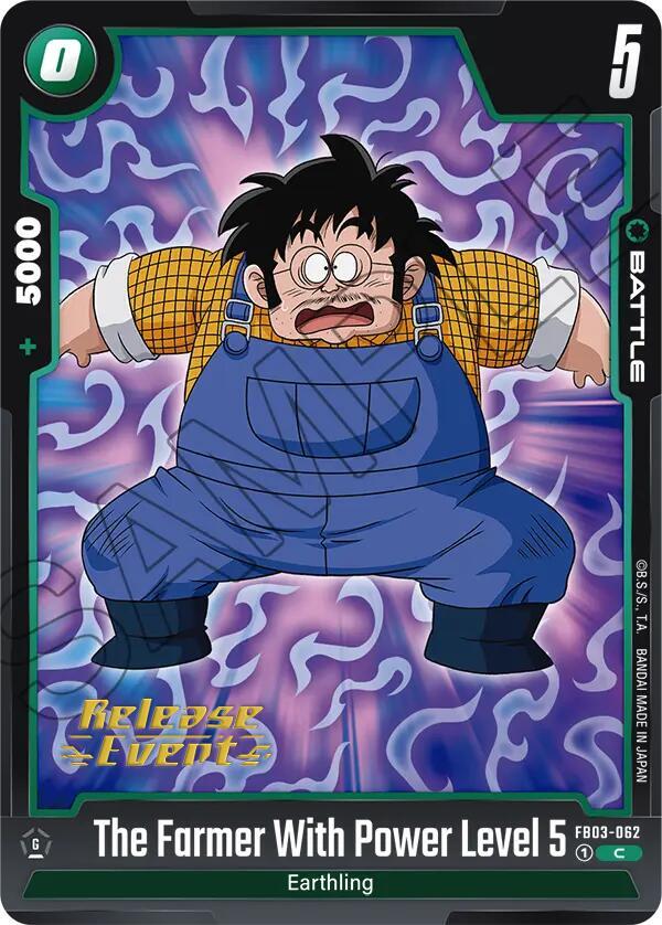 The Farmer With Power Level 5 FB03-062 Raging Roar Release Event Cards Fusion World card