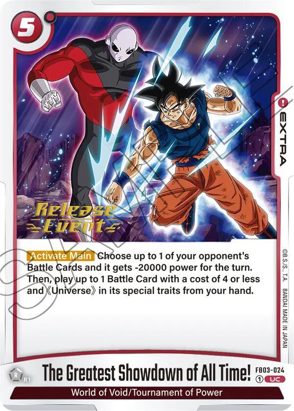 The Greatest Showdown of All Time FB03-024 Raging Roar Release Event Cards Fusion World card