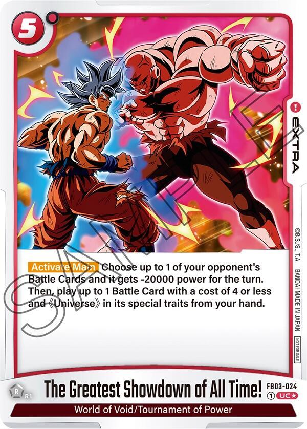 The Greatest Showdown of All Time Tournament Pack 04 FB03-024 Tournament and Championship Promos Fusion World card