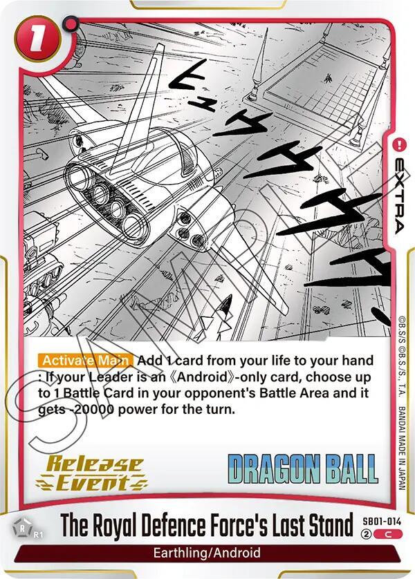 The Royal Defence Forces Last Stand SB01-014 Manga Booster 01 Release Event Cards Fusion World card