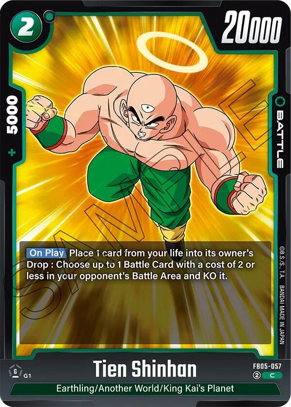 Tien Shinhan FB05-057 New Adventure Fusion World card