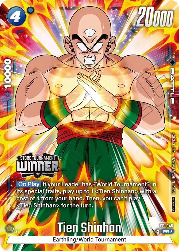 Tien Shinhan Tournament Pack Winner 07 FP-045 Tournament and Championship Promos Fusion World card