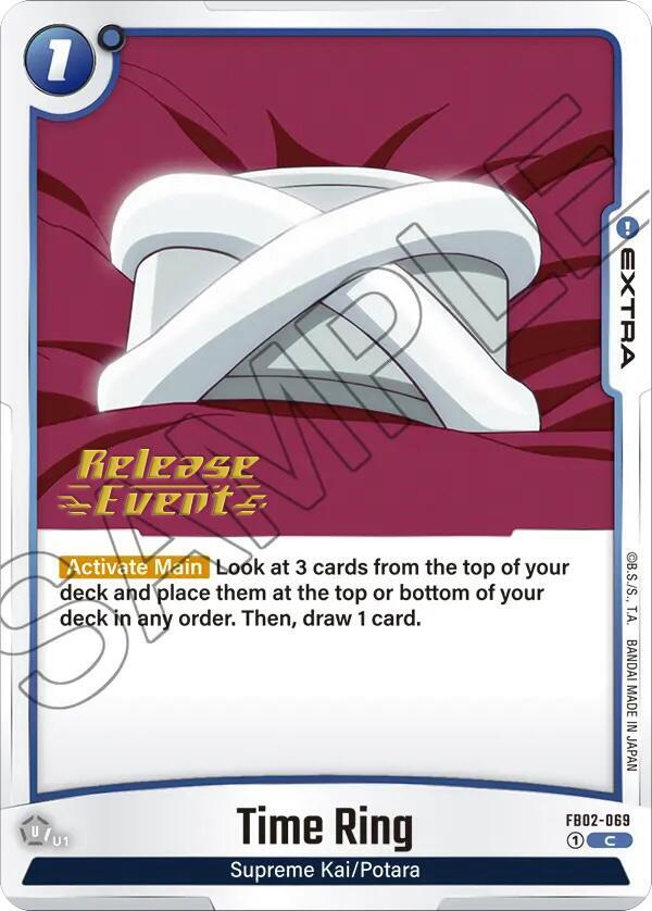 Time Ring FB02-069 Blazing Aura Release Event Cards Fusion World card