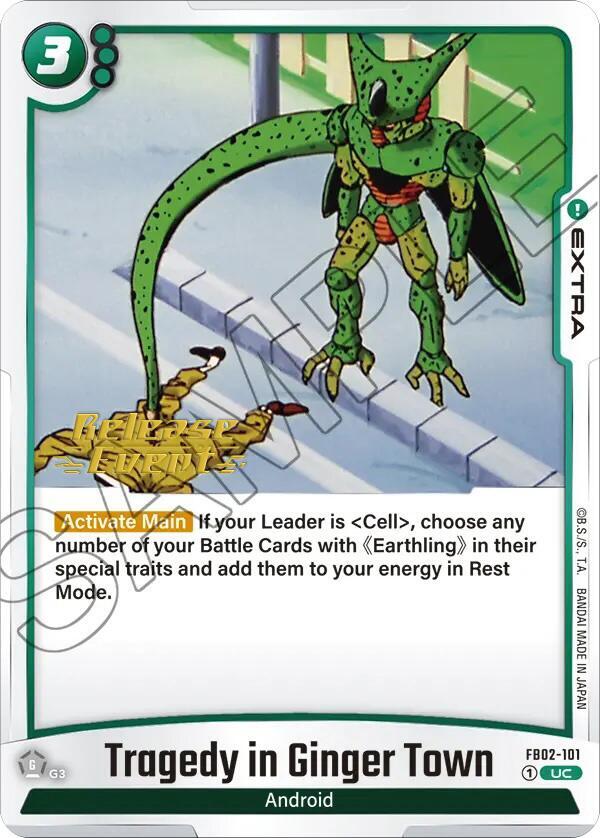 Tragedy in Ginger Town FB02-101 Blazing Aura Release Event Cards Fusion World card