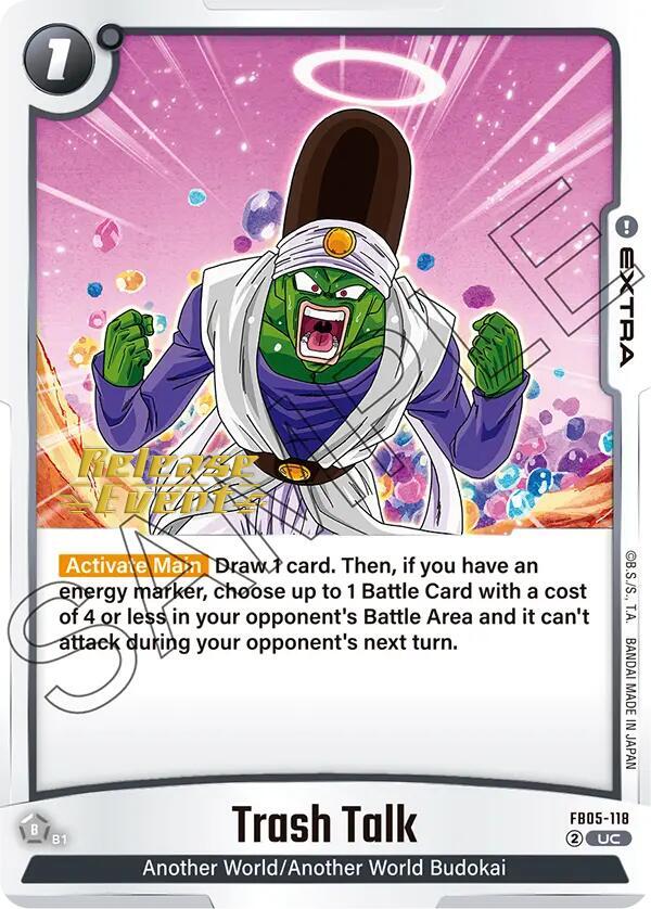 Trash Talk FB05-118 New Adventure Release Event Cards Fusion World card