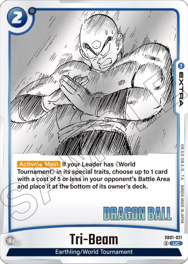 Tri Beam Holofoil SB01-021 Manga Booster 01 Fusion World card
