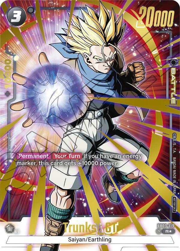 Trunks GT Championship Pack 02 Gold FB03-119 Tournament and Championship Promos Fusion World card