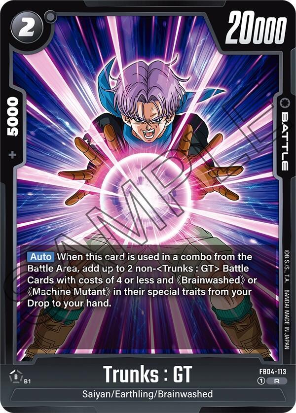 Trunks GT FB04-113 Ultra Limit Fusion World card