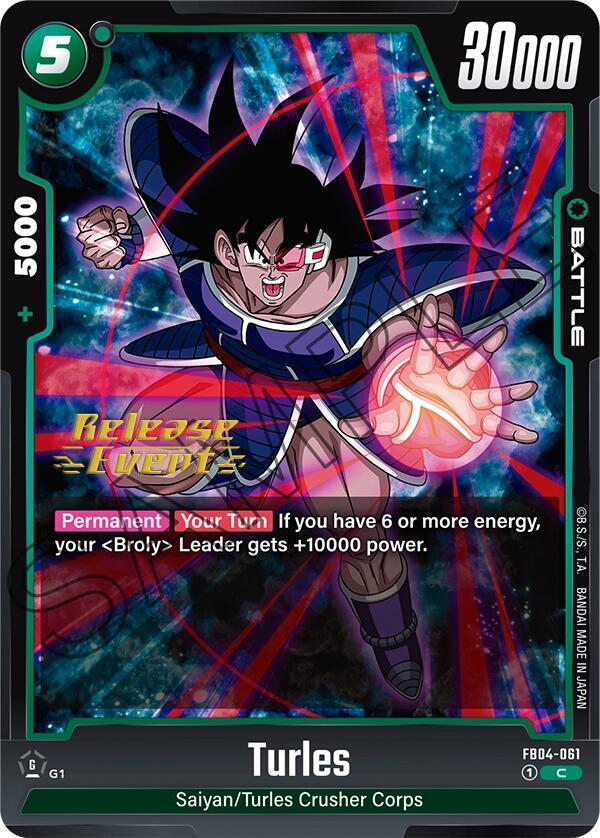 Turles FB04-061 Ultra Limit Release Event Cards Fusion World card