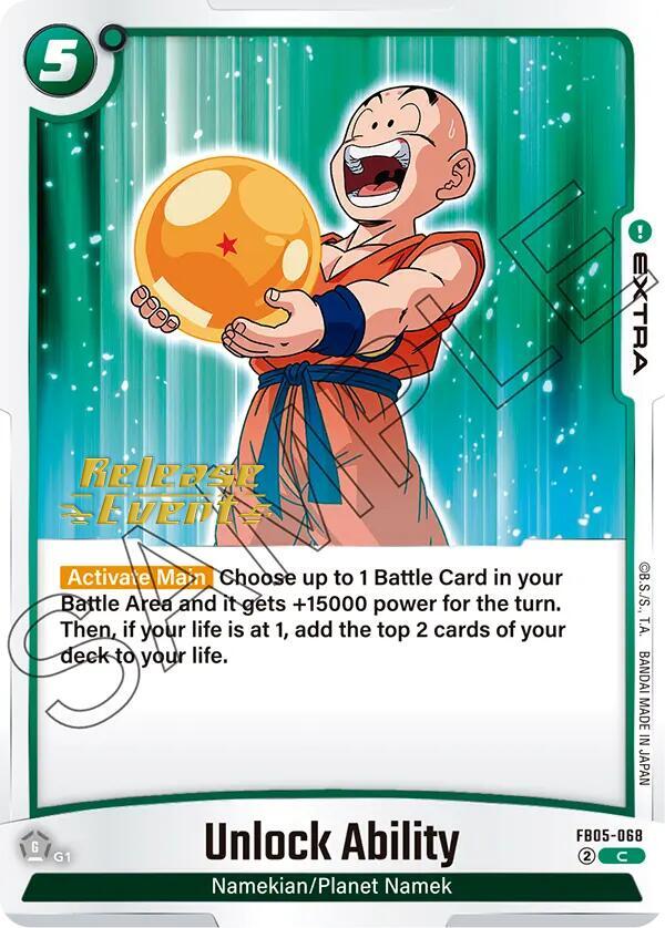 Unlock Ability FB05-068 New Adventure Release Event Cards Fusion World card