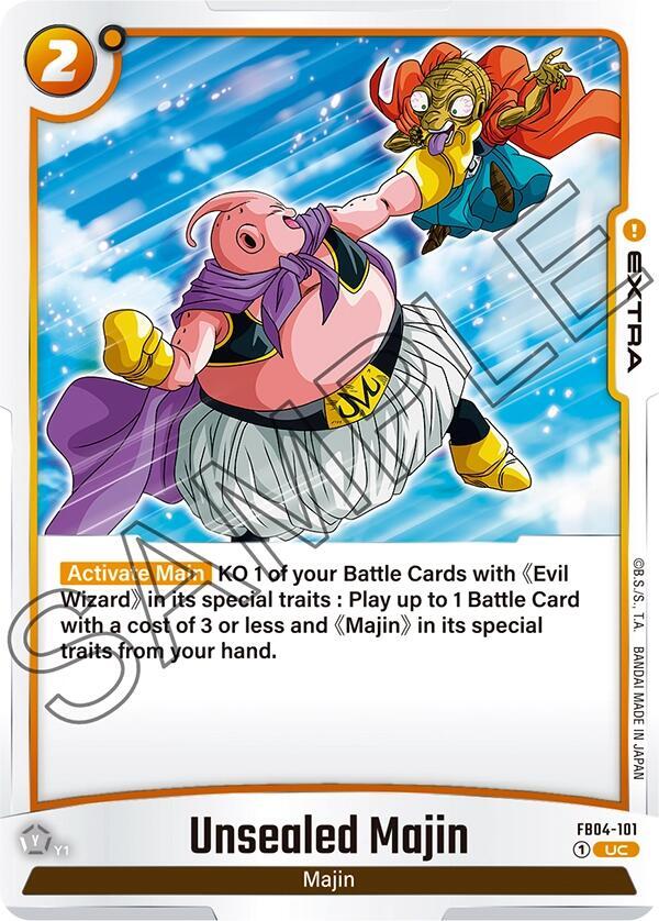 Unsealed Majin FB04-101 Ultra Limit Fusion World card