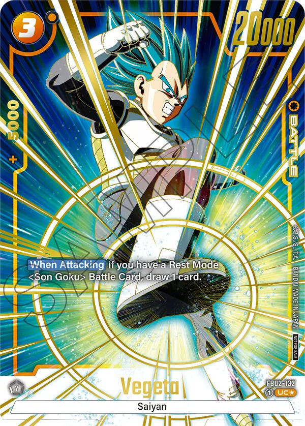 Vegeta Championship Pack 01 Gold FB02-132 Tournament and Championship Promos Fusion World card