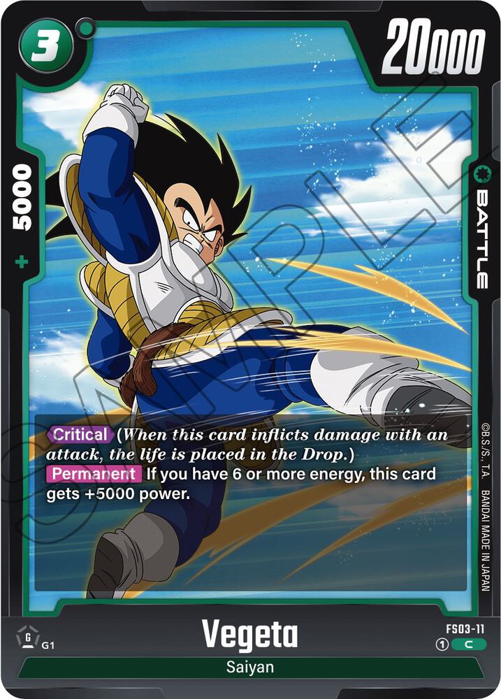 Vegeta FS03-11 Starter Deck 3: Broly Fusion World card