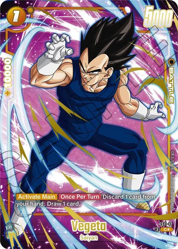 Vegeta Gold FS11-12 Starter Deck EX: The Phase of Evolution Fusion World card